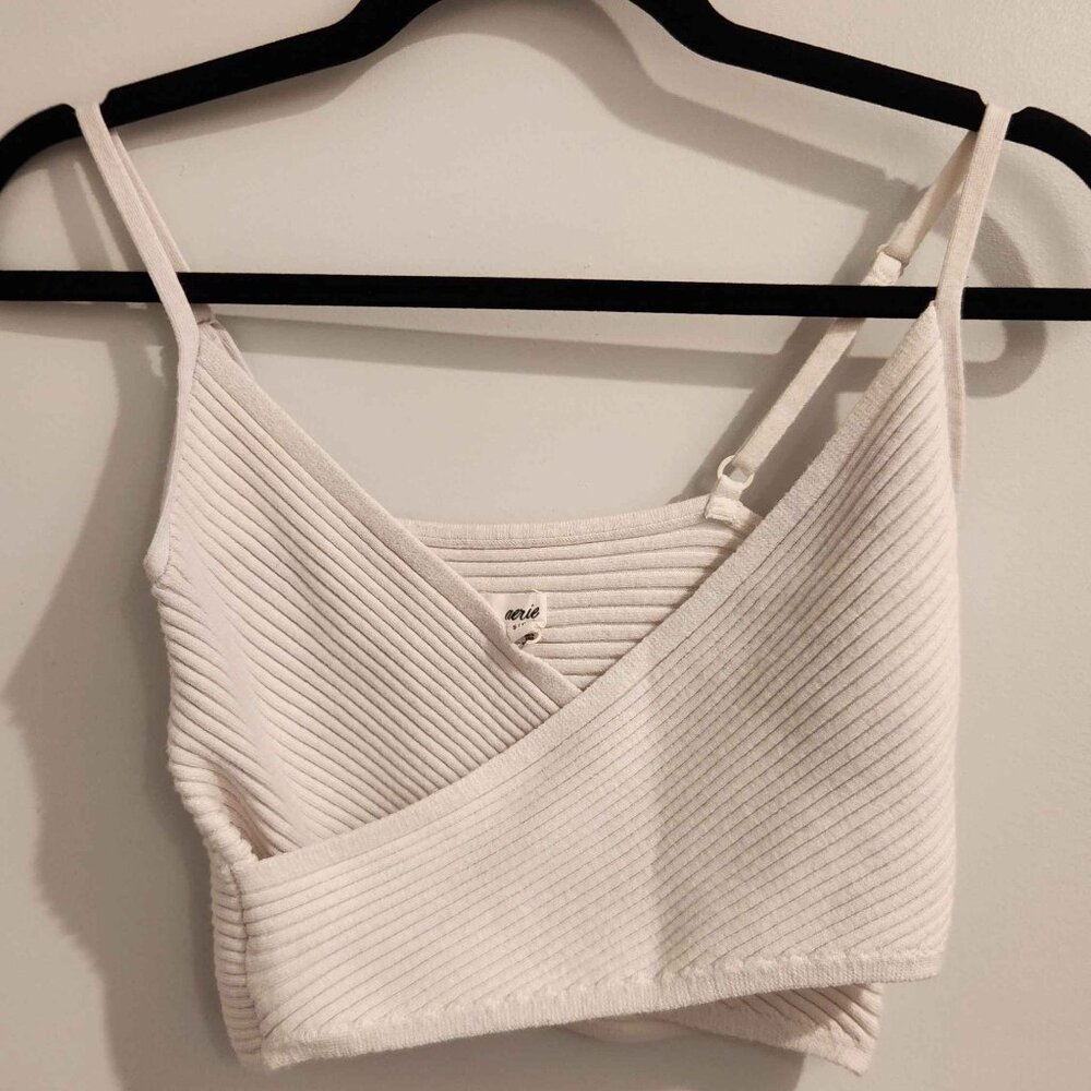 Aerie Cross Front Sweater Tank Top